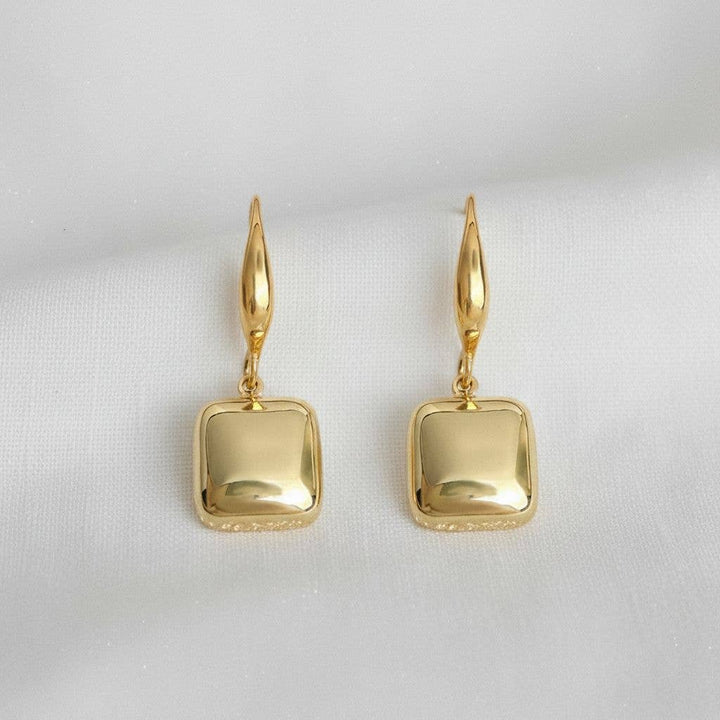 Promise- Modern Geometric Drop Earrings - Pine &amp; Moss