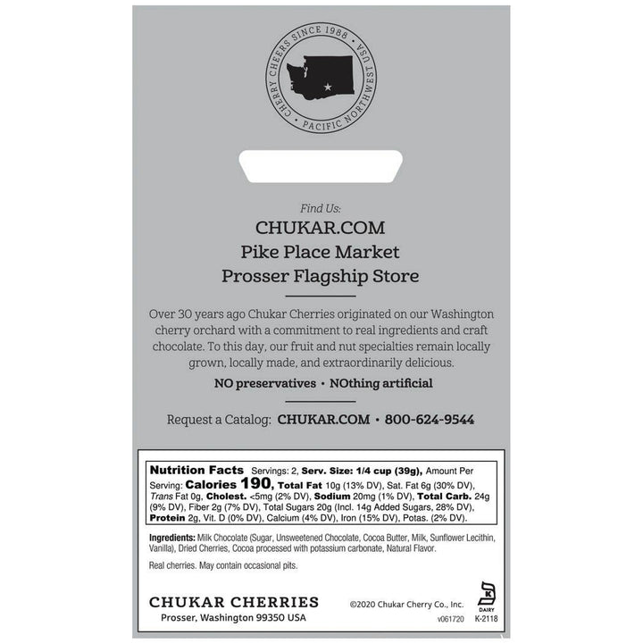 Chukar Cherries Truffle Cherries - Milk Chocolate 2.75 oz.