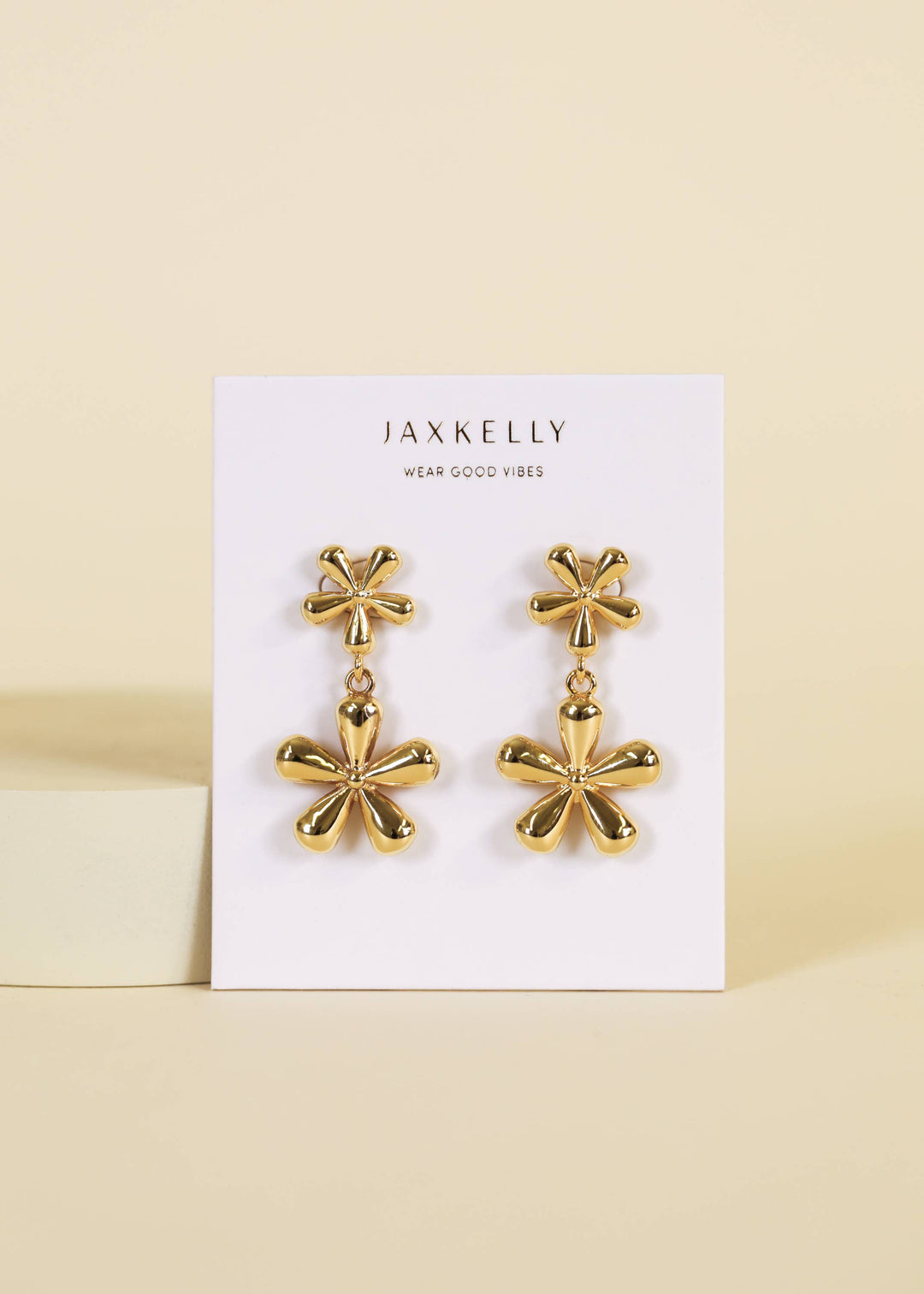 JaxKelly Double Daisy - Earring - Pine & Moss