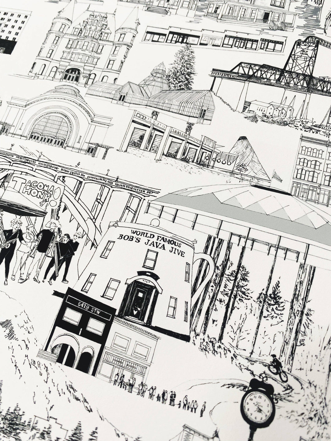TACOMA Washington "Just Charms": PRINT