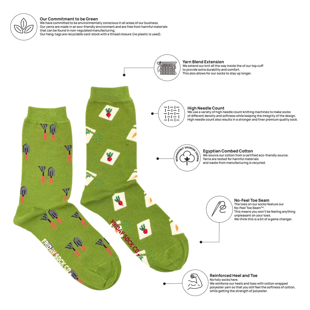 Women's Gardening Socks: Women’s 5 – 10