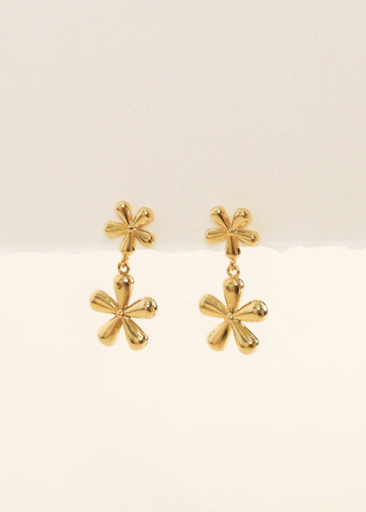 JaxKelly Double Daisy - Earring - Pine & Moss