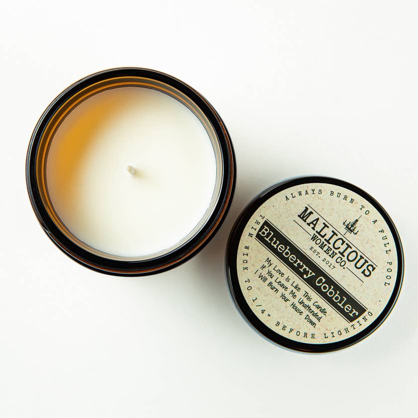 Malicious Candle Co.-  Crazy Cat Lady - Scent: Clean Linen