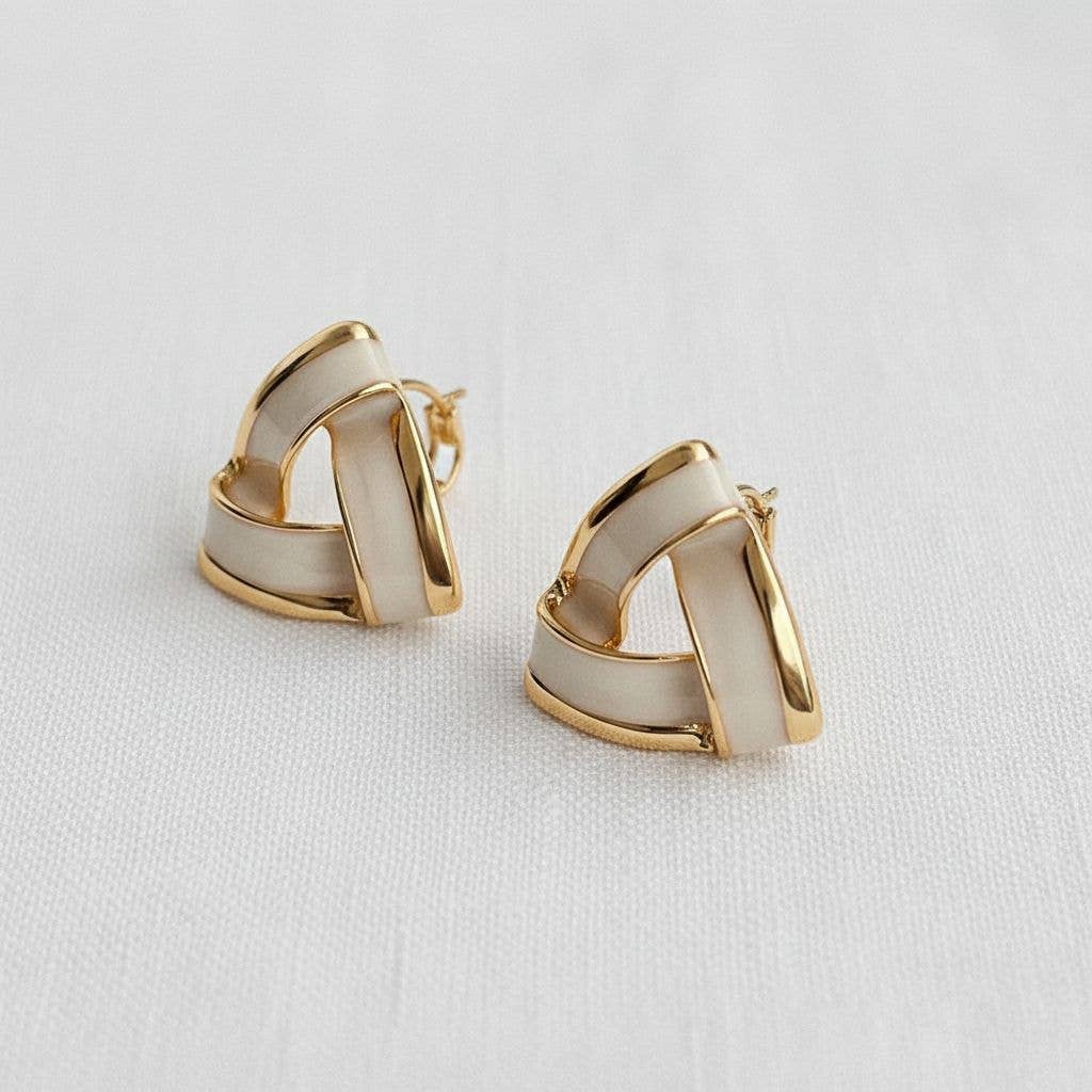 True Love- Vintage Inspired Enamel Earrings