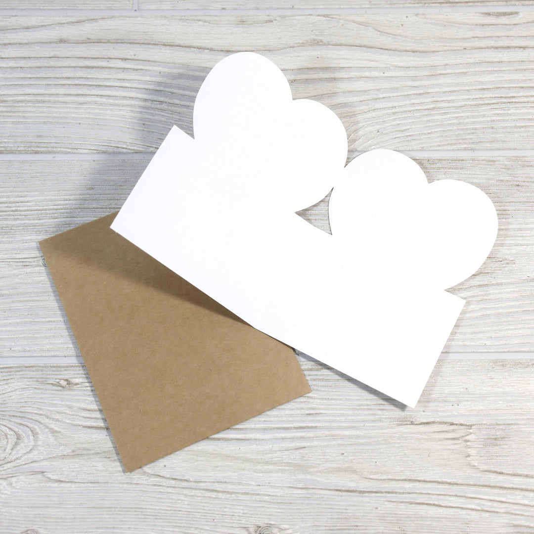 Valentine's Card with Big Heart Message - Pine & Moss