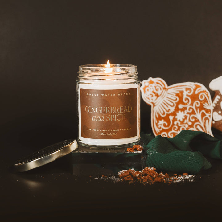 Gingerbread and Spice Soy Candle - Pine & Moss