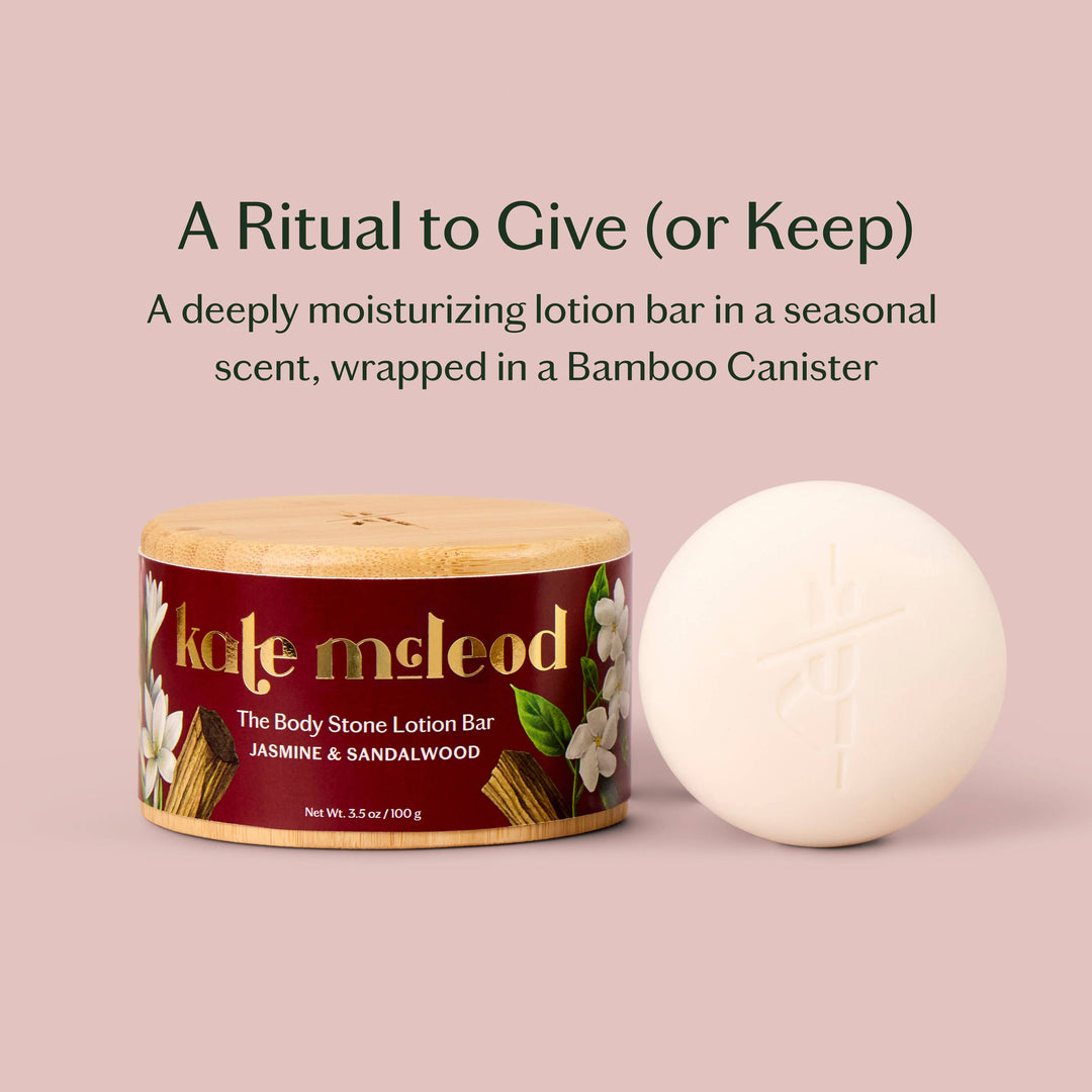 Kate McCleod Jasmine &amp; Sandalwood | Deep Moisturizing Lotion Bar