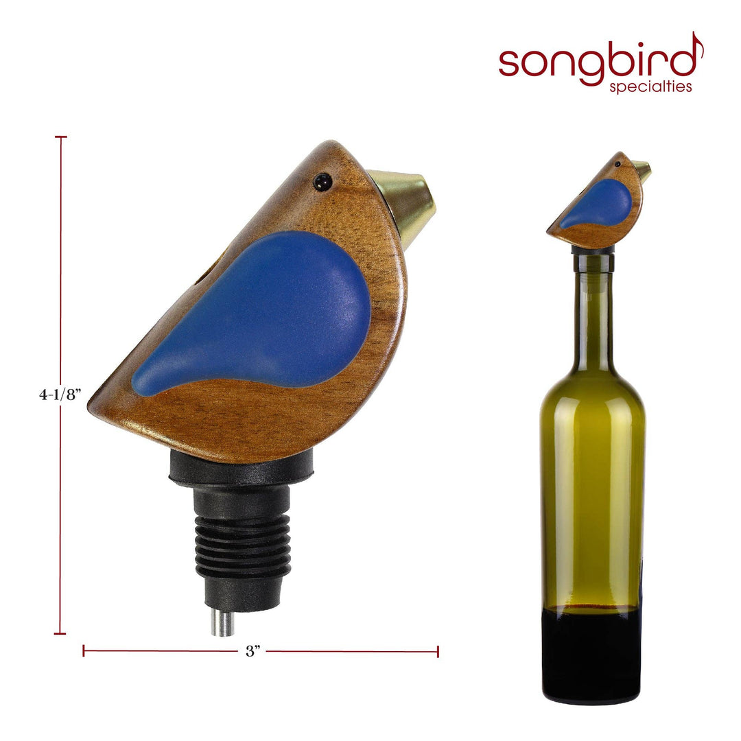 Songbird Specialties® "Singing" Wine Bottle Pourer-Blue