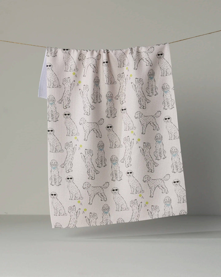 Geometry Doodle Daze Tea Towel