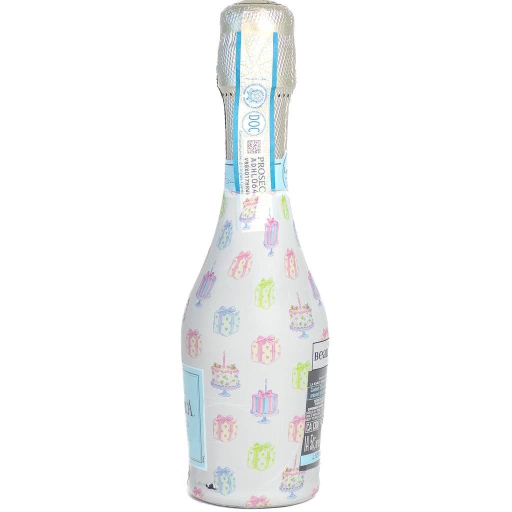 Beau Bottles Pastel Birthday Cakes &amp; Presents - MINI Prosecco Collection - Six Pack