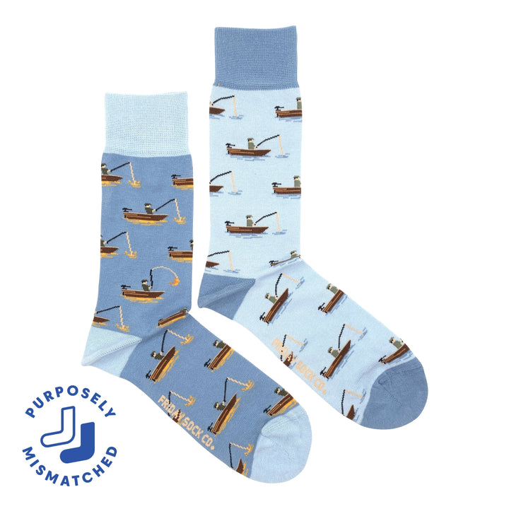 Men's Fish & Fisherman Socks: Men's 7 - 12