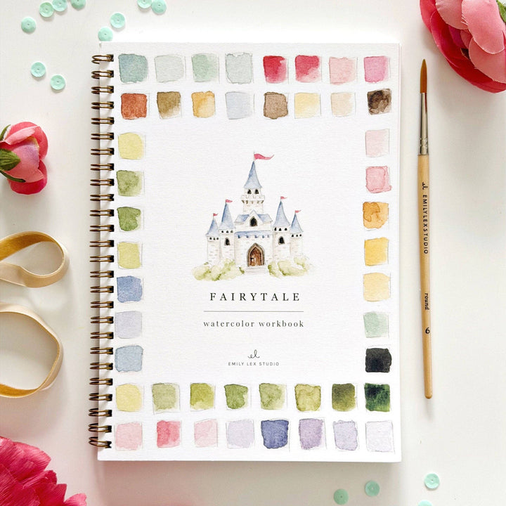 Emily Lex Studios Fairytale Watercolor Workbook - Pine &amp; Moss