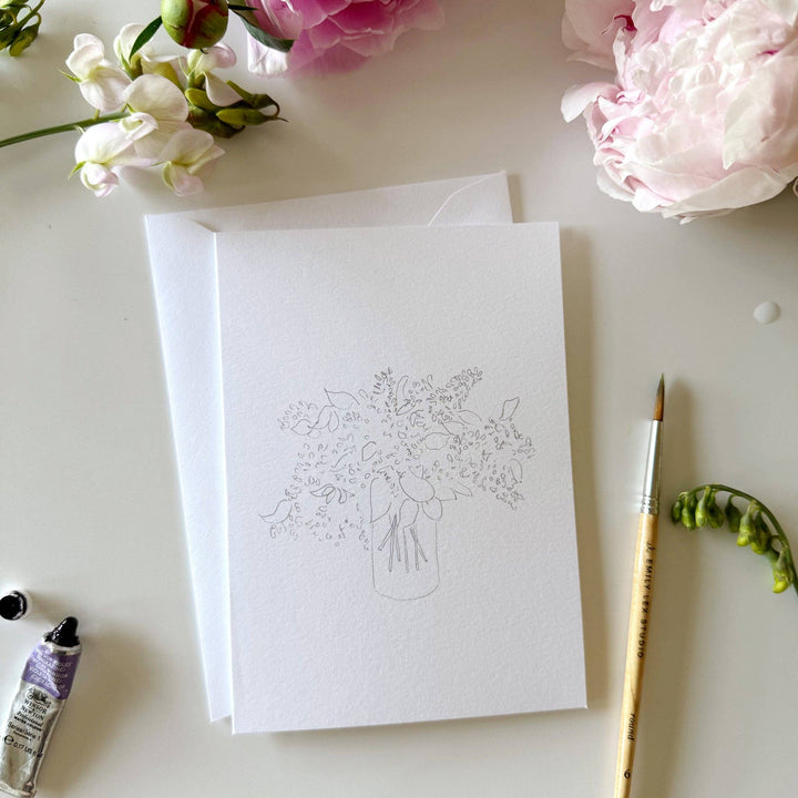 Emily Lex Studios: Bouquets paintable notecards