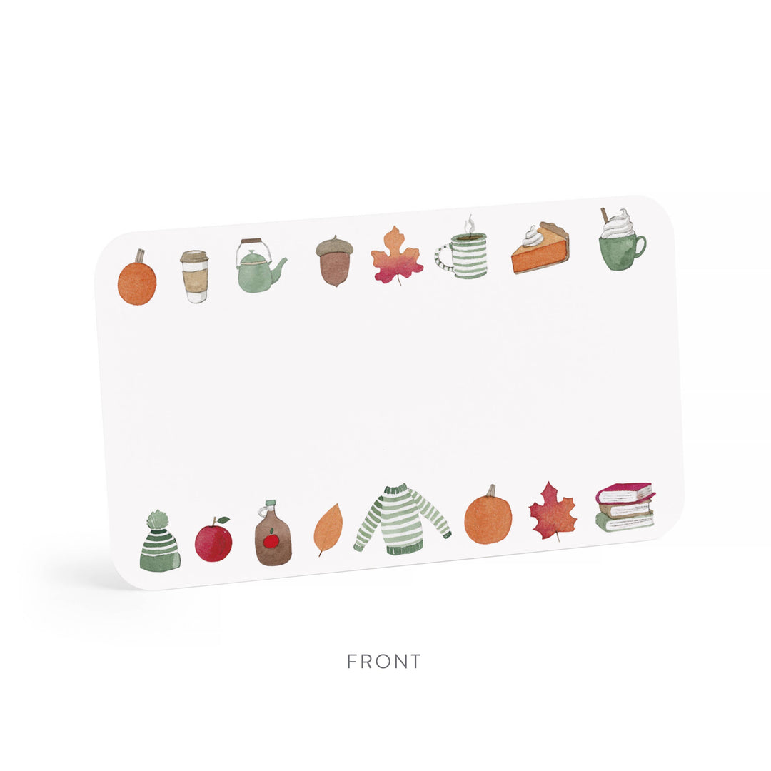 Crisp & Cozy Little Notes Mini Notecards