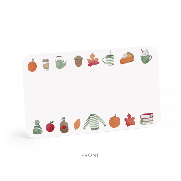 Crisp & Cozy Little Notes Mini Notecards