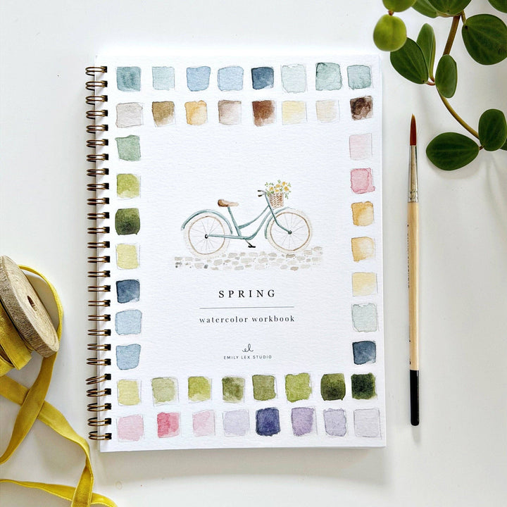 Emily Lex- Spring watercolor workbook - Pine & Moss