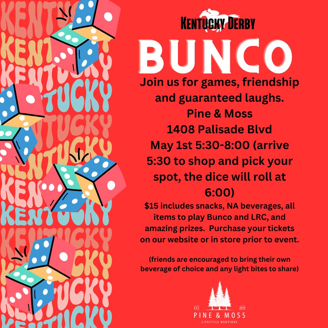 Kentucky Derby Bunco- May 1st
