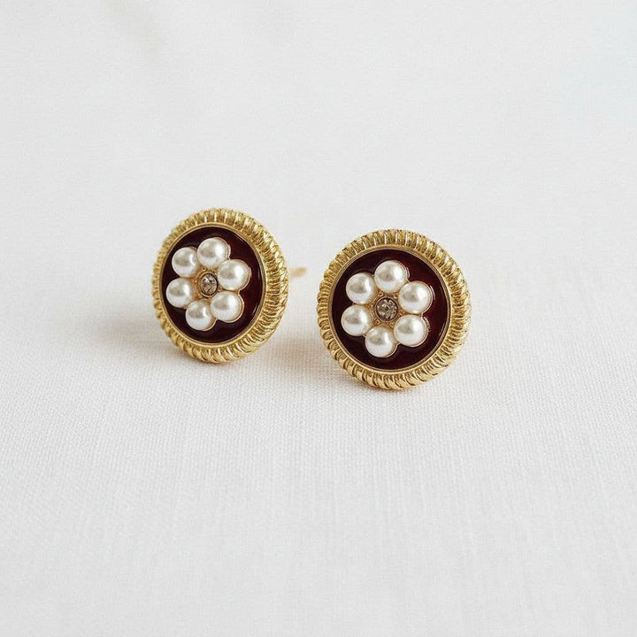 Laurel- Chic Vintage Floral Drop Earrings