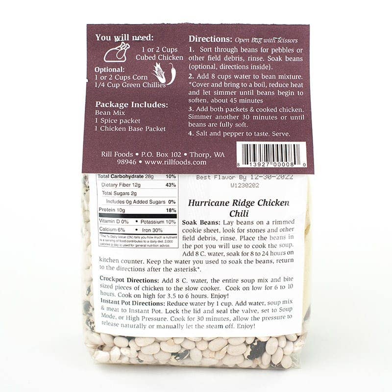 Large Hurricane Ridge Chicken Chili Soup Mix - Pine & Moss