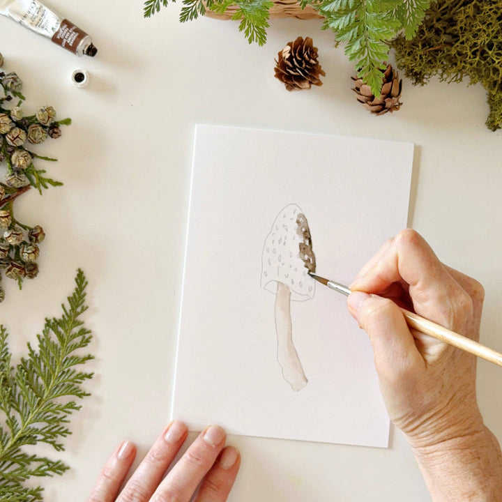 Emily Lex Studios: Mushrooms paintable notecards