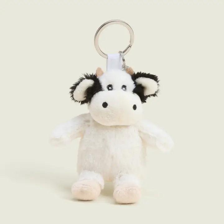 Black &amp; White Cow Mini Bag Charm