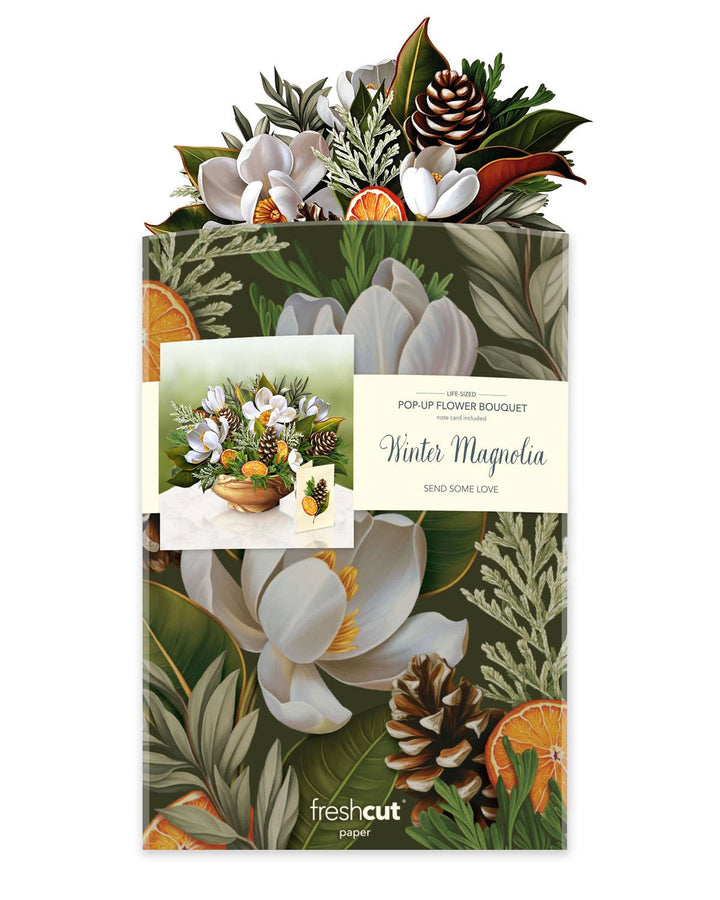 Winter Magnolia Pop-up Greeting Cards