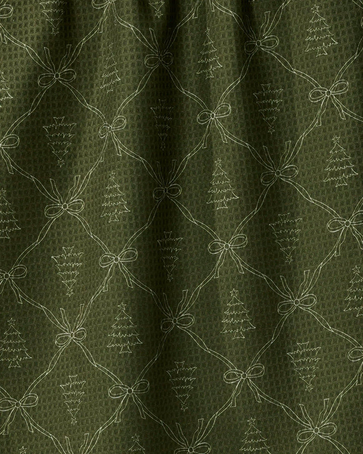 Geometry Cedar Bows Luxe Kitchen Towel