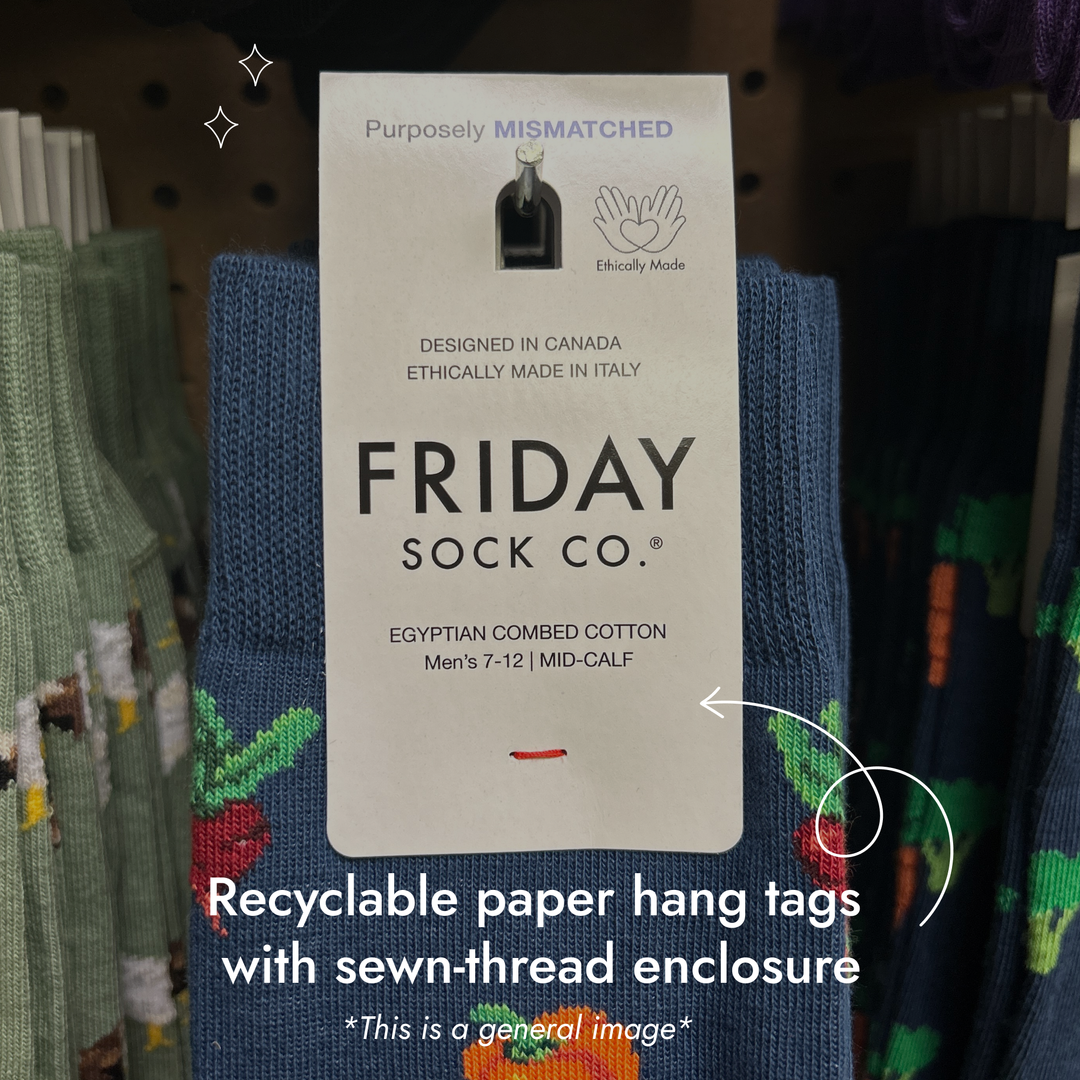 Men’s  Bacon & Eggs Socks: Men's 7 - 12