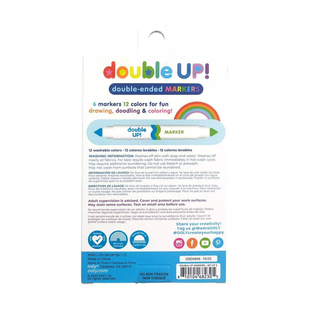 Double Up! Double Ended Markers - Set of 6/12 Colors - Pine & Moss