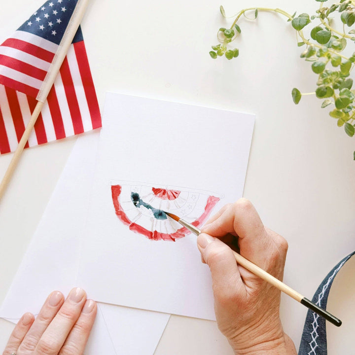 Emily Lex- Americana Paintable Watercolor Notecard Set