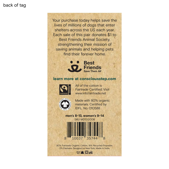 Conscious Step:Socks that Save Dogs (Blue Golden Retrievers): Small