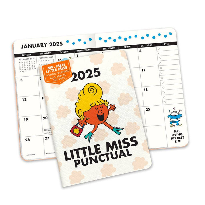 2025 Little Miss Punctual Monthly Pocket Planner - Pine & Moss