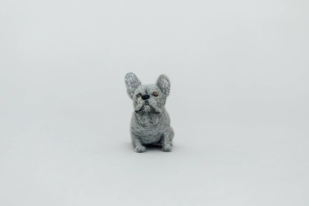 Little Felted Friends: French Bulldog Needle-Felting Kit