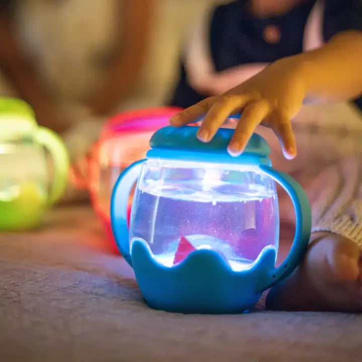 Mini Sensory Jar and Silicone Fun Filler Bundle - Blue