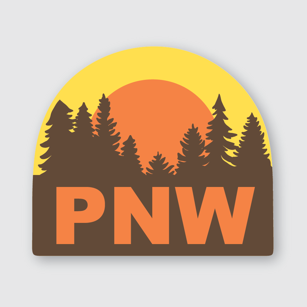 Golden PNW Sticker