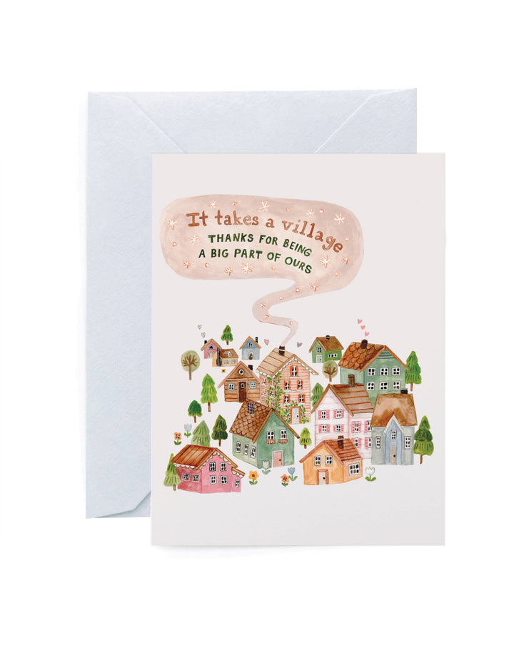 It Takes a Village Greeting Card