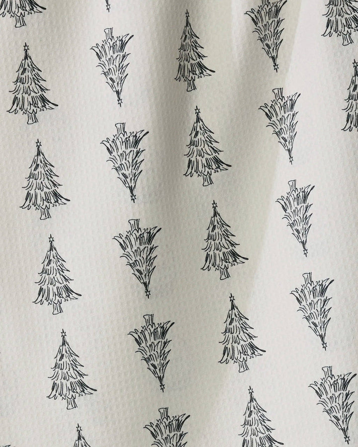 Geometry Evergreen Sketches Luxe Kitchen Towel - Holiday 2026