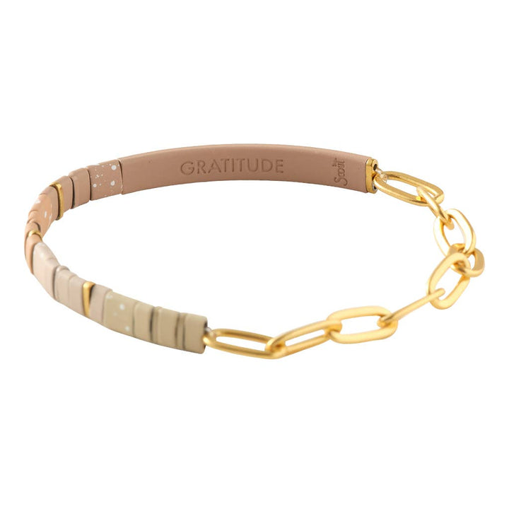 Good Karma Ombre w/Chain Bracelet - Gratitude Fawn/Gold