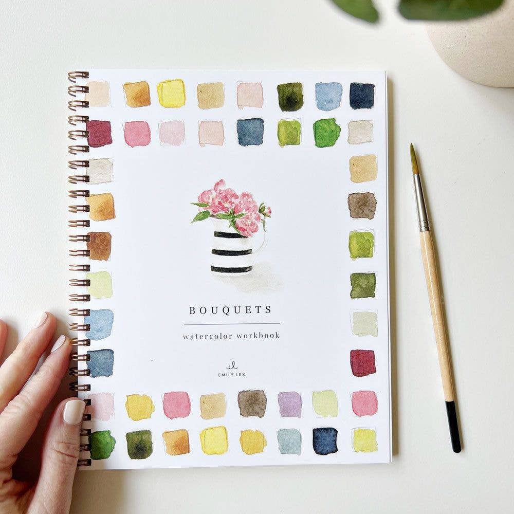 Emily Lex Studio- Bouquets Watercolor Workbook