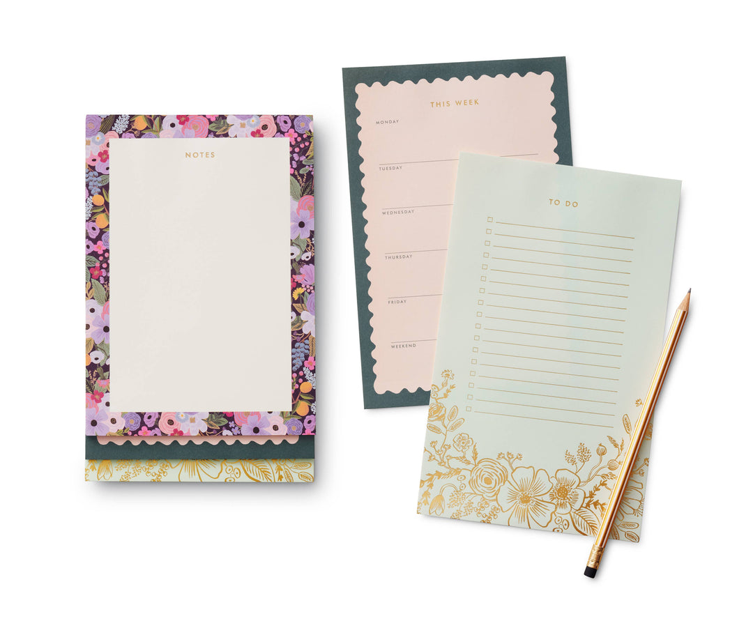 Garden Party Tiered Notepad - Pine & Moss