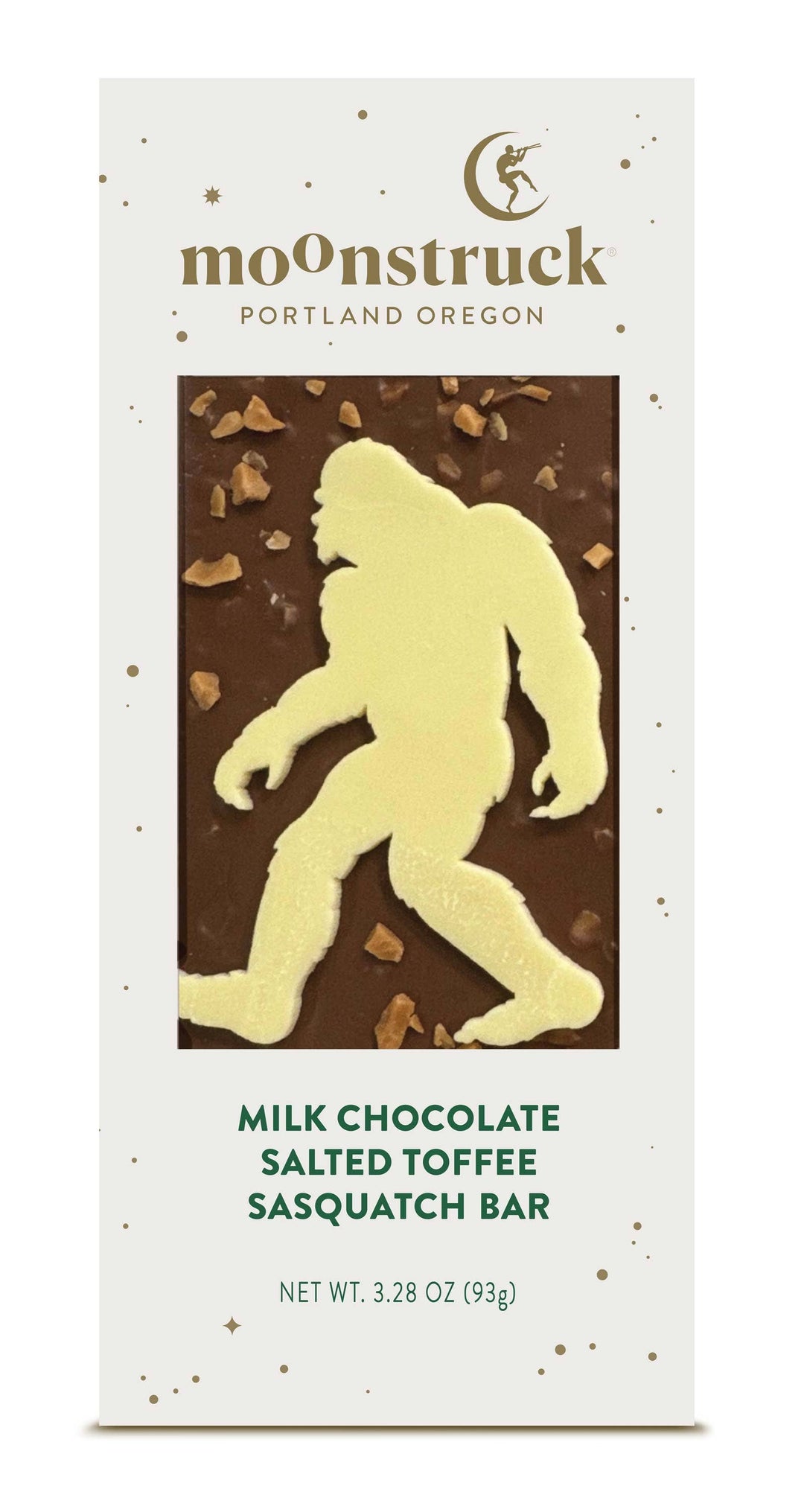 Moonstruck- Milk Chocolate Salted Toffee Sasquatch Bar - Pine & Moss
