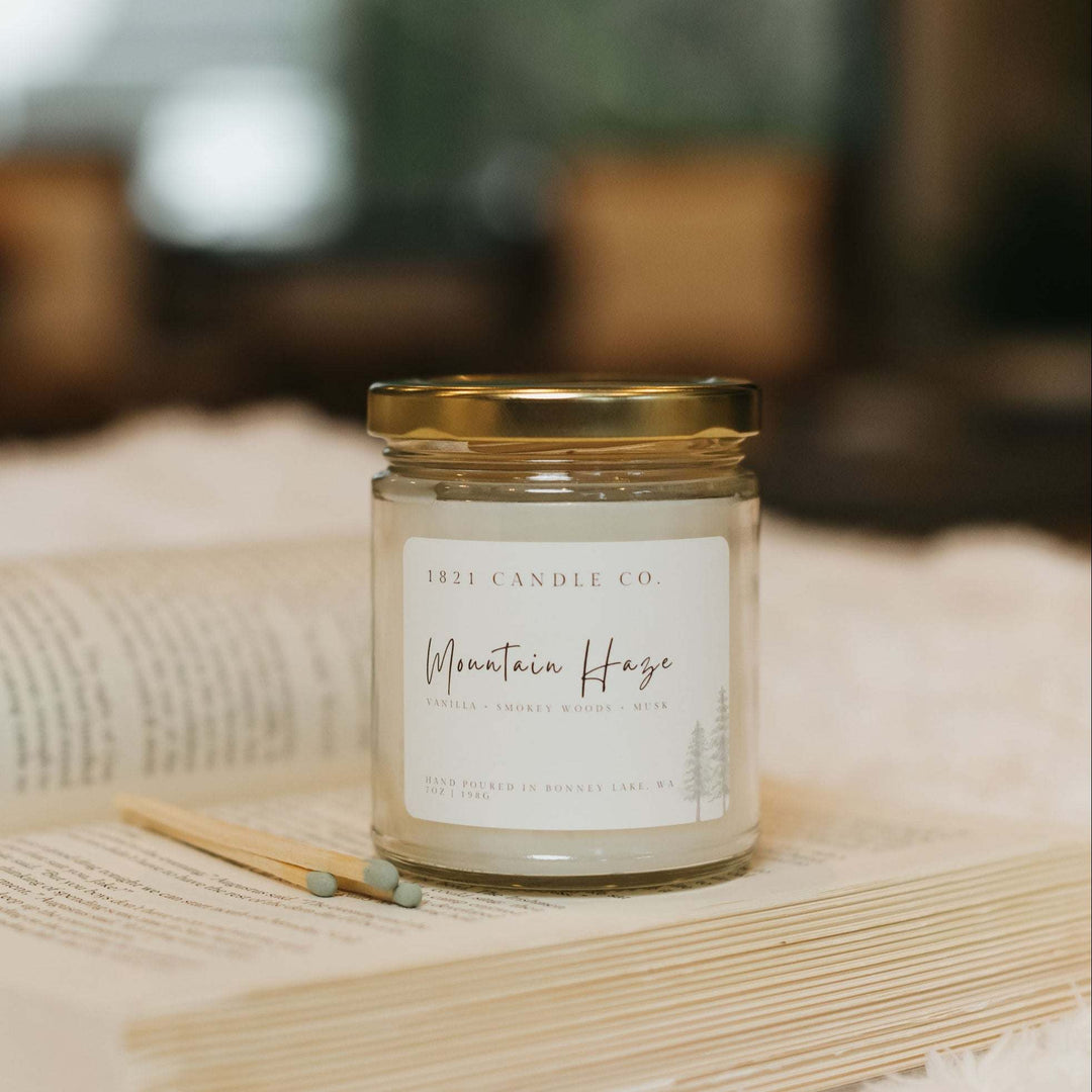 1821 Candle Co. Mountain Haze 7oz Candle | Coconut Apricot Wax