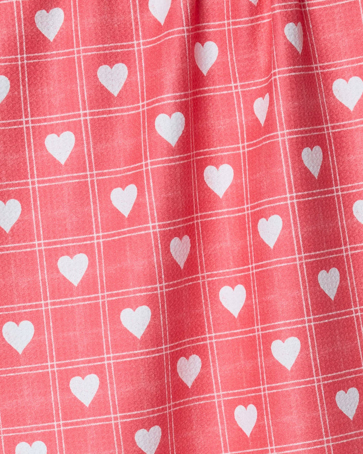 Geometry: Kind Spirit Red Tea Towel