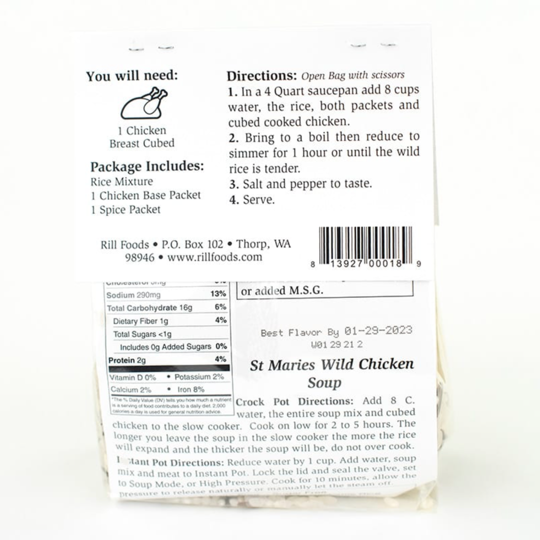 Large St. Marie's Wild Rice and Chicken Soup Mix