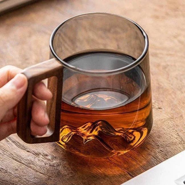 Mountain Peak Glass Mug