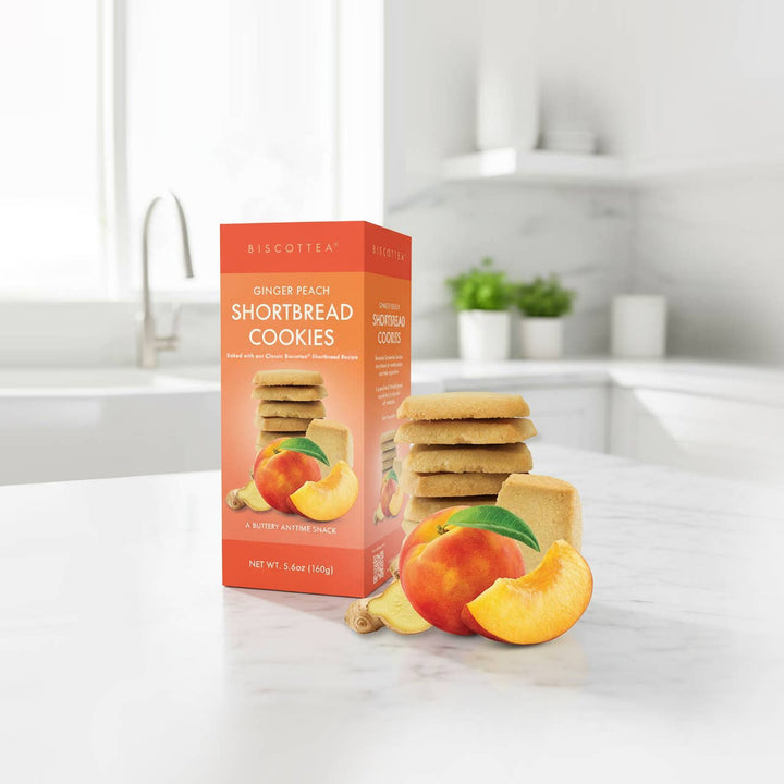 Biscottea Ginger Peach Shortbread