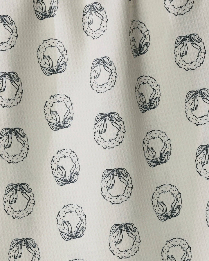 Geometry Evergreen Sketches Luxe Kitchen Towel - Holiday 2026