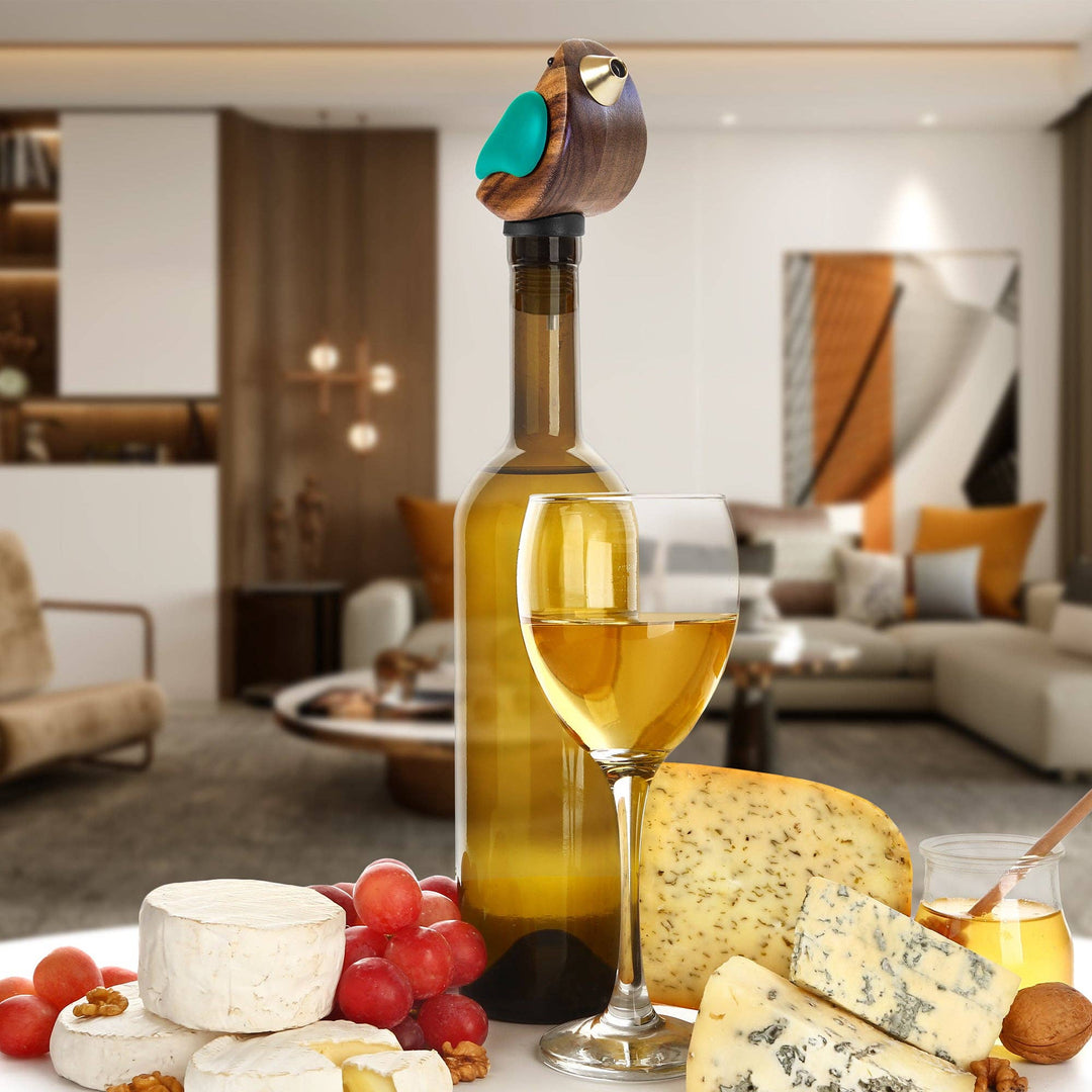 Songbird Specialties® "Singing" Wine Bottle Pourer -Turquoise