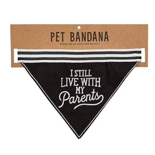 Pet Bandana-Live With Parents - Pine & Moss