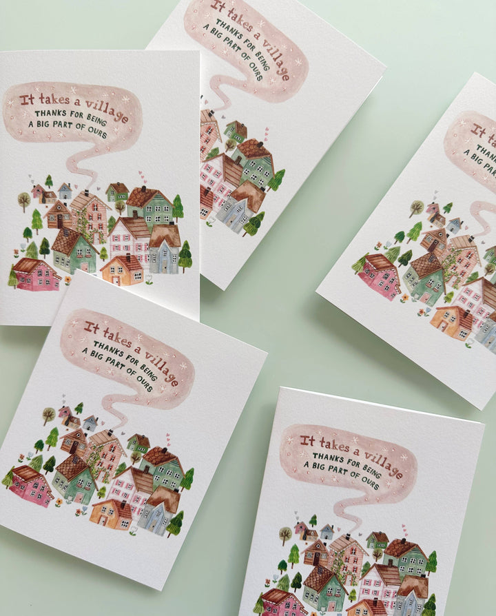 It Takes a Village Greeting Card